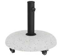 vidaXL Base parasole per aste da 37/42/52/58 mm, colore: bianco