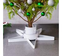 vidaXL Base per Albero di Natale Bianca 47x47x13,5 cm