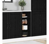 vidaXL Base per Cucina Rovere nero 30 x 44,5 x 81,5 cm