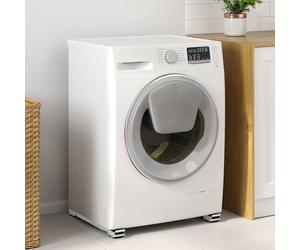 vidaXL Base per lavatrice 2 pcs Argento 72 x 5 x 4,5 cm