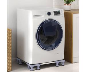 vidaXL Base per lavatrice Grigio 67 x 67 x 12 cm Acciaio inossidabile