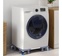 vidaXL Base per lavatrice Grigio 67 x 67 x 12 cm Metallo