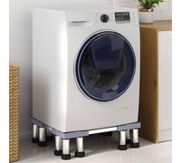 vidaXL Base per lavatrice Grigio 67 x 67 x 21.5 cm Metallo