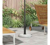 vidaXL Base per ombrellone 20.9 kg Grigio Chiaro Cemento Rotondo