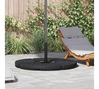 vidaXL Base per Ombrellone a Forma di Ventaglio 4 pz Nero