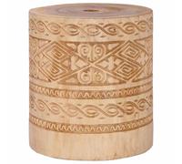 vidaXL Base per ombrellone Altro Marrone Ø34 x 40 cm Legno massello