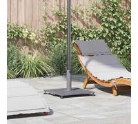 vidaXL Base per ombrellone Aspetto Legno Grigio Scuro 45 x 45 x 31 cm