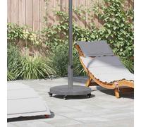 vidaXL Base per ombrellone Aspetto Legno Grigio Scuro 48 x 48 x 32 cm