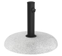 vidaXL Base per ombrellone Grigia in Cemento da 20 kg per Pali da 37/42/52/58 mm. Design Rotondo Moderno, Supporto Resistente per Il Giardino. Ancoraggio per ombrellone, Patio, Ombra, terrazza.