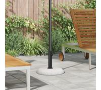 vidaXL Base per Ombrellone per Pali da 37/42/52/58mm Cemento Bianco 20 kg