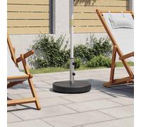 vidaXL Base per Ombrellone in Granito 28,5 kg Circolare Nera