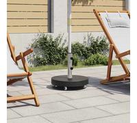 vidaXL Base per Ombrellone in Granito 30 kg Circolare Nera