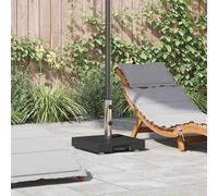 vidaXL Base Ombrellone con Maniglia Granito Nero 29 kg Quadrata
