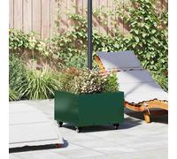 vidaXL Base per ombrellone Verde 45 x 45 x 45 cm Acciaio