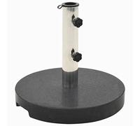 vidaXL Base per Parasole Circolare Granito Nera 20 kg Sostegno Tenda Parasole