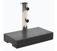 vidaXL Base per Parasole in Granito Rettangolare 25 kg Nera