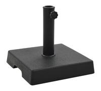 vidaXL Base per Parasole Quadrata in Poliresina 8 kg Nera