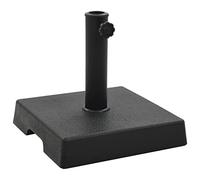 vidaXL Base per Parasole Quadrata in Poliresina 8 kg Nera