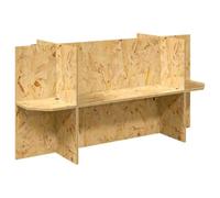 vidaXL Base per terrari con mensola, marrone, 100 x 40 x 50 cm, OSB, rustica, robusta, terrario per serpenti, lucertole e forniture per animali