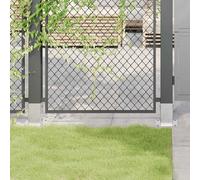 vidaXL Basi per Pali Quadrate 12 pz Argento 91x91 mm Acciaio Zincato