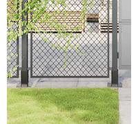 vidaXL Basi per Pali Quadrati 12 pz 71x71mm Acciaio Verniciato Polvere