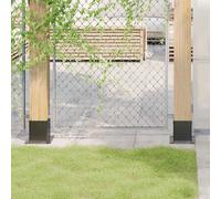 vidaXL Basi per Pali Quadrati 4pz 121x121mm Acciaio Verniciato Polvere