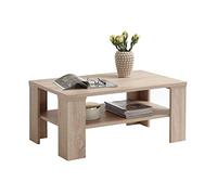 vidaXL Bastia Tavolino da Salotto, Legno ingegnerizzato, Rovere NB, Quadrangolare