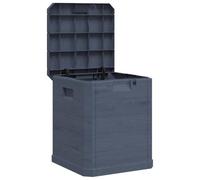 vidaXL Baule da Giardino 90 L Antracite