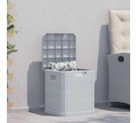 Baule da giardino 90 l grigio chiaro