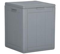 VIDAXL - Baule Da Giardino 90 L Grigio In Rattan Pp