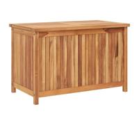vidaXL Baule da Giardino 90x50x58 cm in Legno Massello di Teak