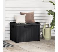 vidaXL Baule da Giardino Antracite 125 L in PP