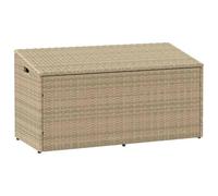vidaXL Baule da Giardino Beige 110x50x58 cm in polyrattan