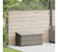 vidaXL Baule da giardino grigio 110x50x58 cm in polyrattan