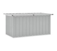 vidaXL Baule da Giardino Grigio 129x67x65 cm