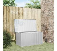 vidaXL Baule da Giardino Grigio 129x67x65 cm