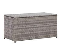 VIDAXL - Baule da Giardino in Polyrattan 100x50x50 cm Grigio