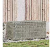 VIDAXL - Baule da Giardino in Polyrattan 100x50x50 cm Grigio