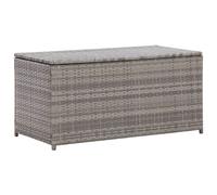 VIDAXL - Baule da Giardino in Polyrattan 100x50x50 cm Grigio