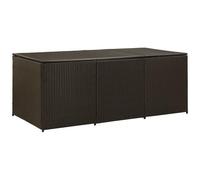 VIDAXL - Baule da Giardino in Polyrattan 180x90x70 cm Marrone