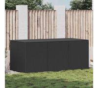 VIDAXL - Baule da Giardino in Polyrattan 180x90x70 cm Nero