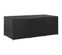 VIDAXL - Baule da Giardino in Polyrattan 180x90x70 cm Nero