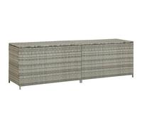 VIDAXL - Baule da Giardino in Polyrattan 200x50x60 cm Grigio