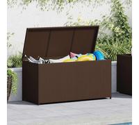 vidaXL Cassapanca in rattan sintetico, colore: marrone