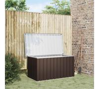vidaXL Baule da Giardino Marrone 129x67x65 cm
