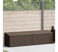 vidaXL Baule da Giardino Marrone 220x50x58 cm in Polyrattan