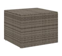 vidaXL Contenitore da Giardino Grigio 291L in Polyrattan