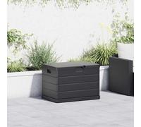 vidaXL Baulo di Stoccaggio per Giardino - Antracite, 77.5 x 54.5 x 53 cm, Plastica, 170 L