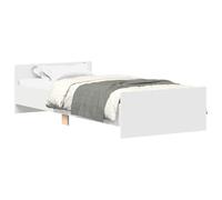 VIDAXL - Giroletto Bianco 100x200 Cm In Legno Massello - SPEDIZIONE GRATUITA