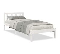 VIDAXL - Letto Extra Lungo Senza Materasso Bianco 100x210 Cm In Pino - SPEDIZIONE GRATUITA